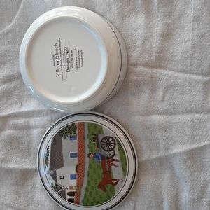 Vintage Naif 4" candy dish w/lid, Villeroy & Boch.